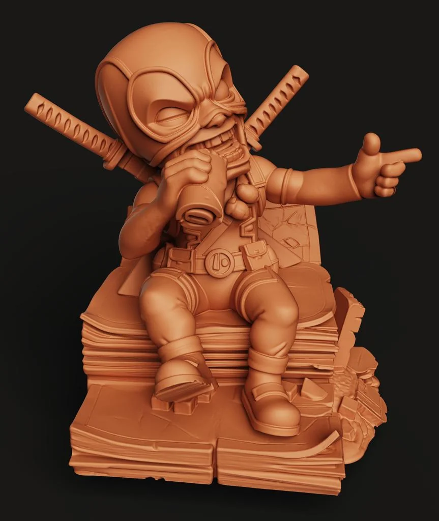 3D Модель Чиби Дэдпула - Статуэтка для Коллекционеров