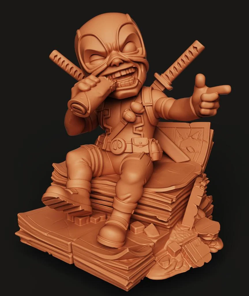 3D Модель Чиби Дэдпула - Статуэтка для Коллекционеров