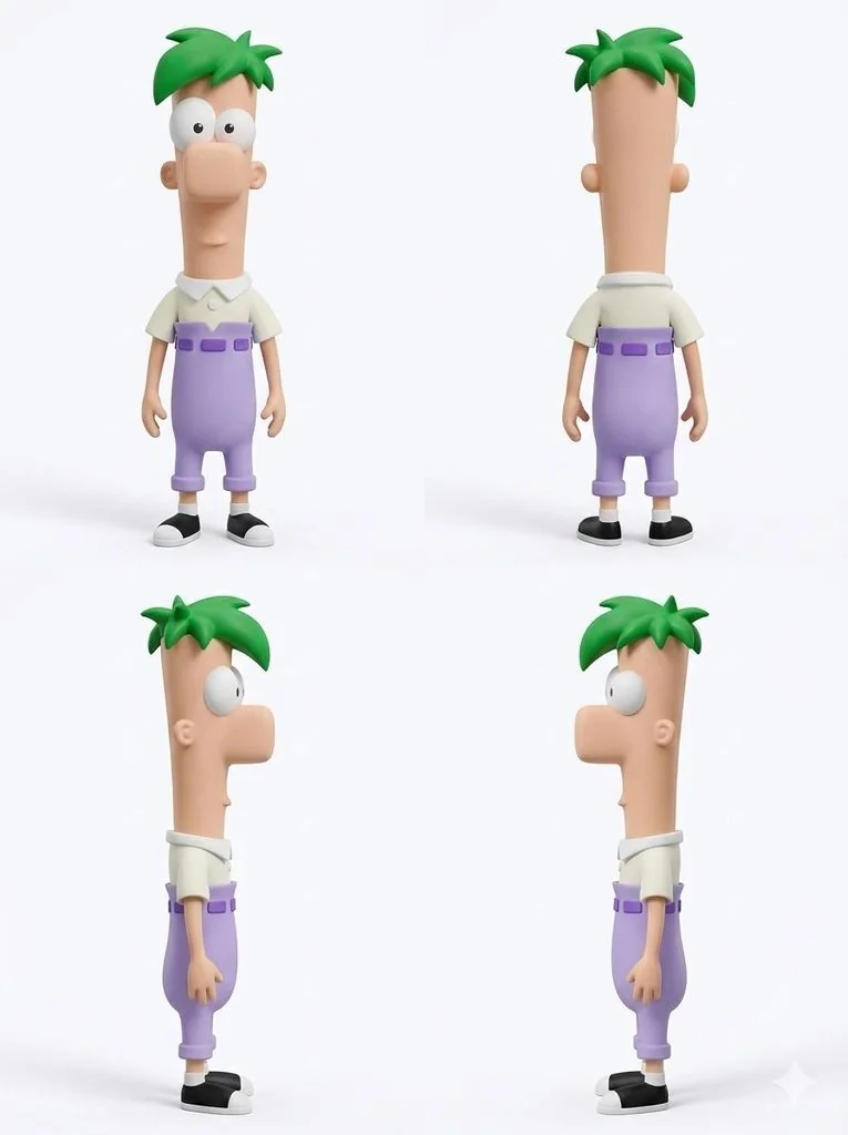 Модель Ferb из Phineas и Ferb