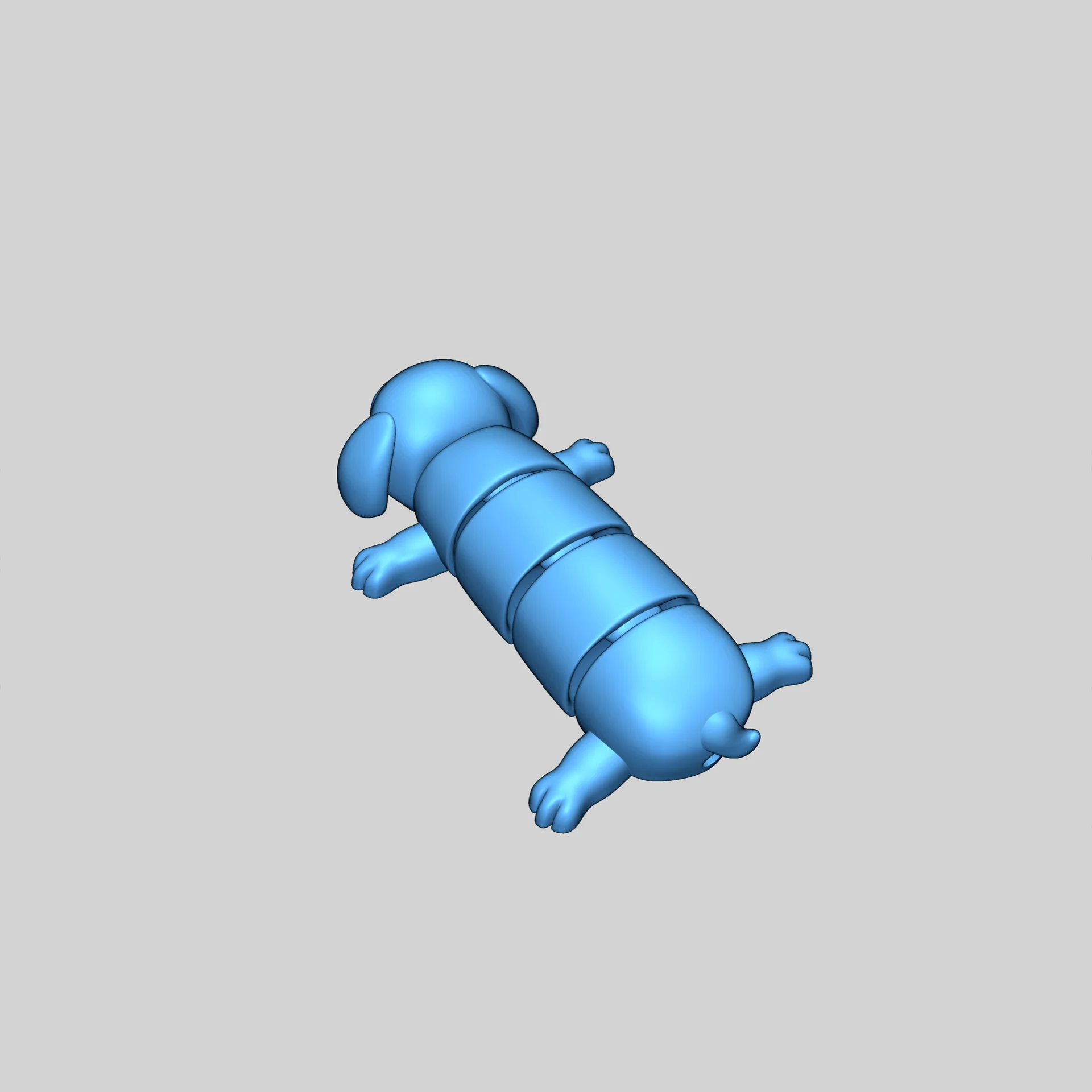 Модель таксы - Артикулированная игрушка