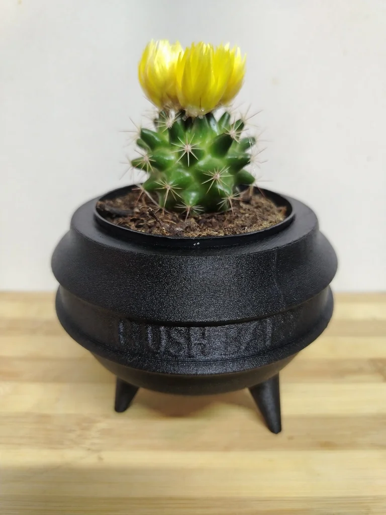 Растениеводческий горшок в форме традиционного котелка