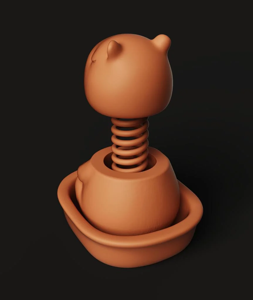 Зен Капибара Бобблхед | Медитирующая игрушка для стола