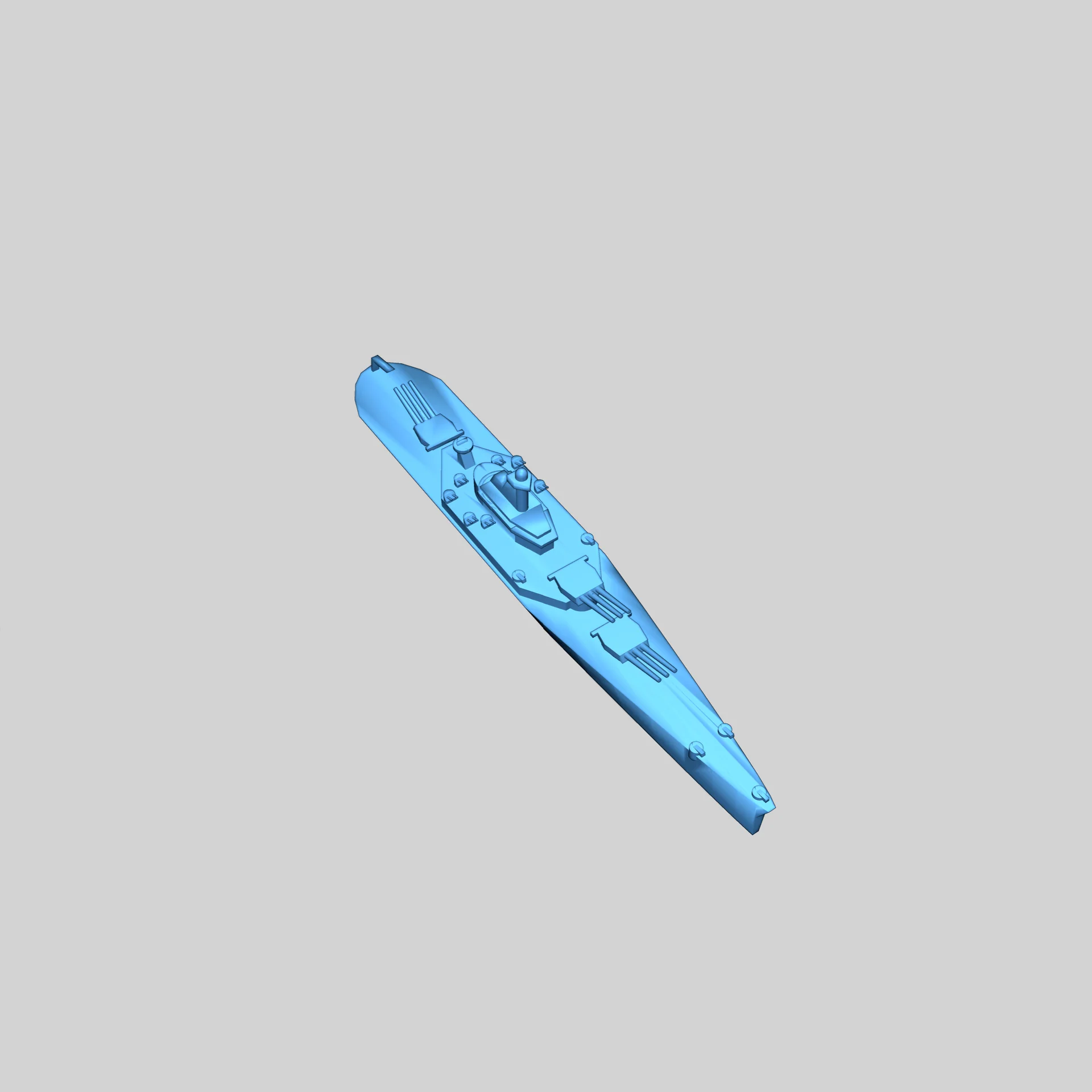 Модель линкора USS South Dakota BB-57