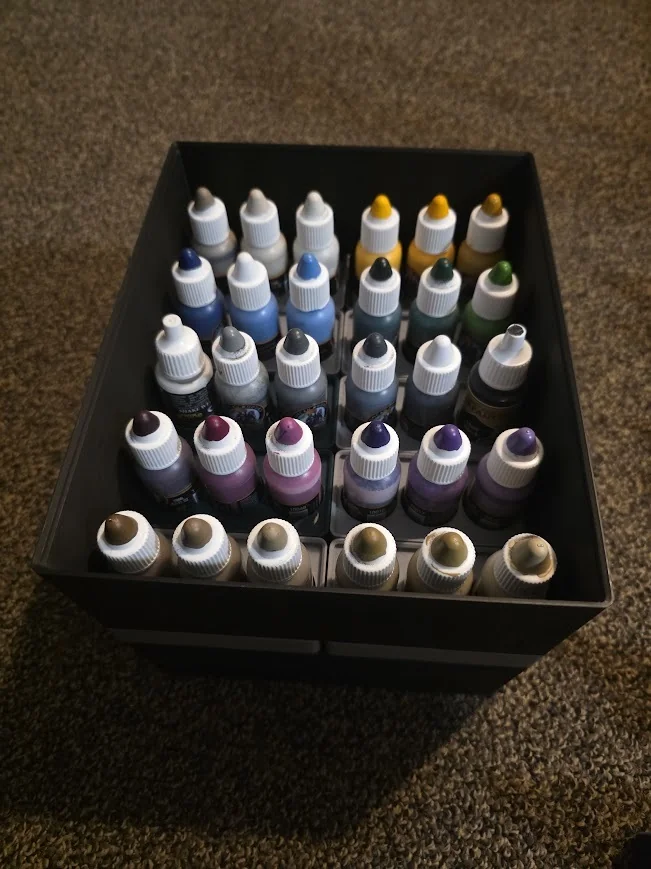 Хранение красок Gridfinity 1x2