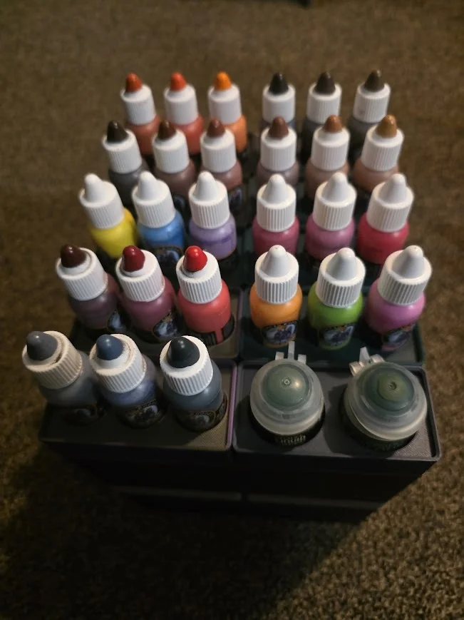 Хранение красок Gridfinity 1x2