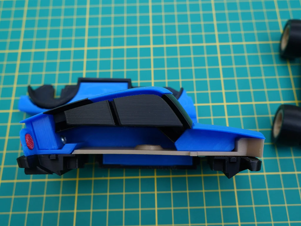 70-х годов Спортивный автомобиль Kammback - многокомпонентная модель