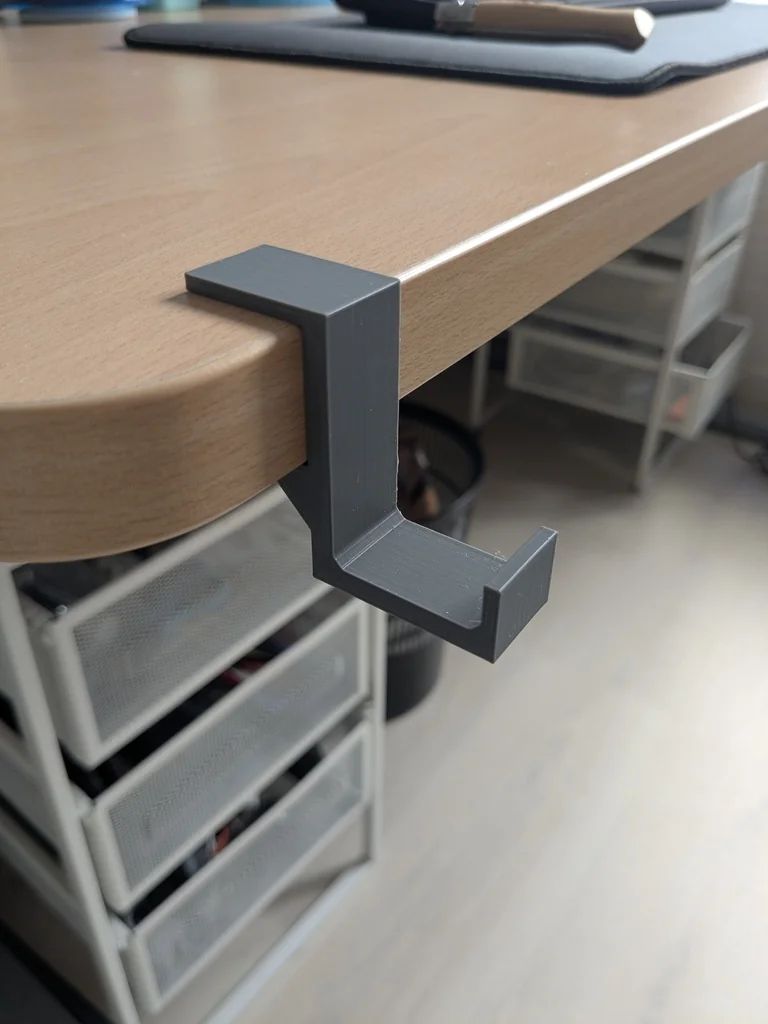 Держатель для наушников на стол 25мм