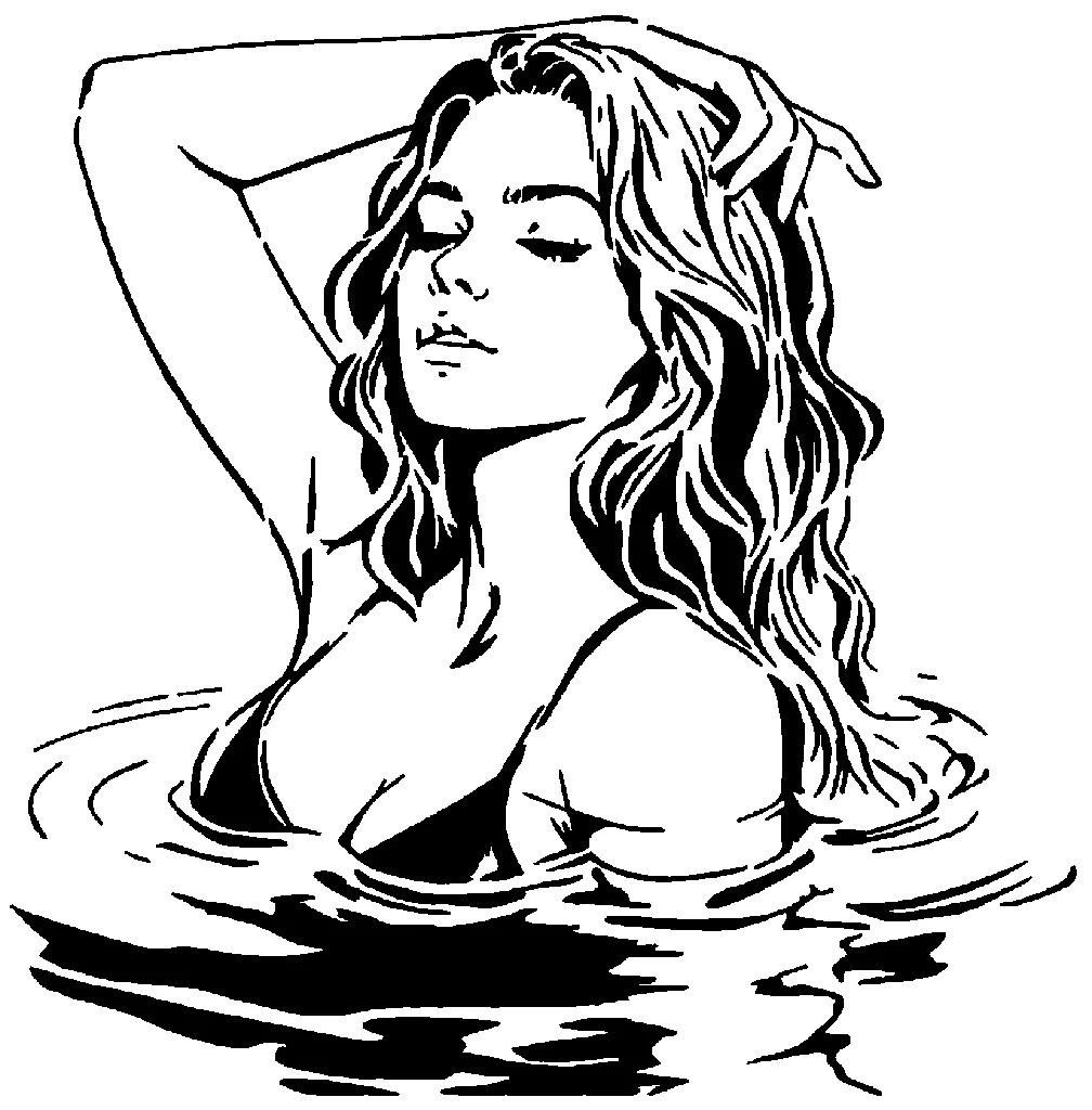 Шаблон 'Beach Girl' для 3D-печати