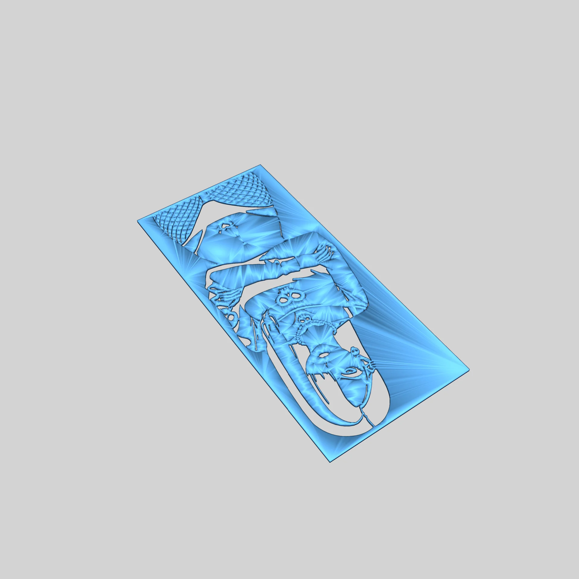 Трафарет Готической Девушки 2