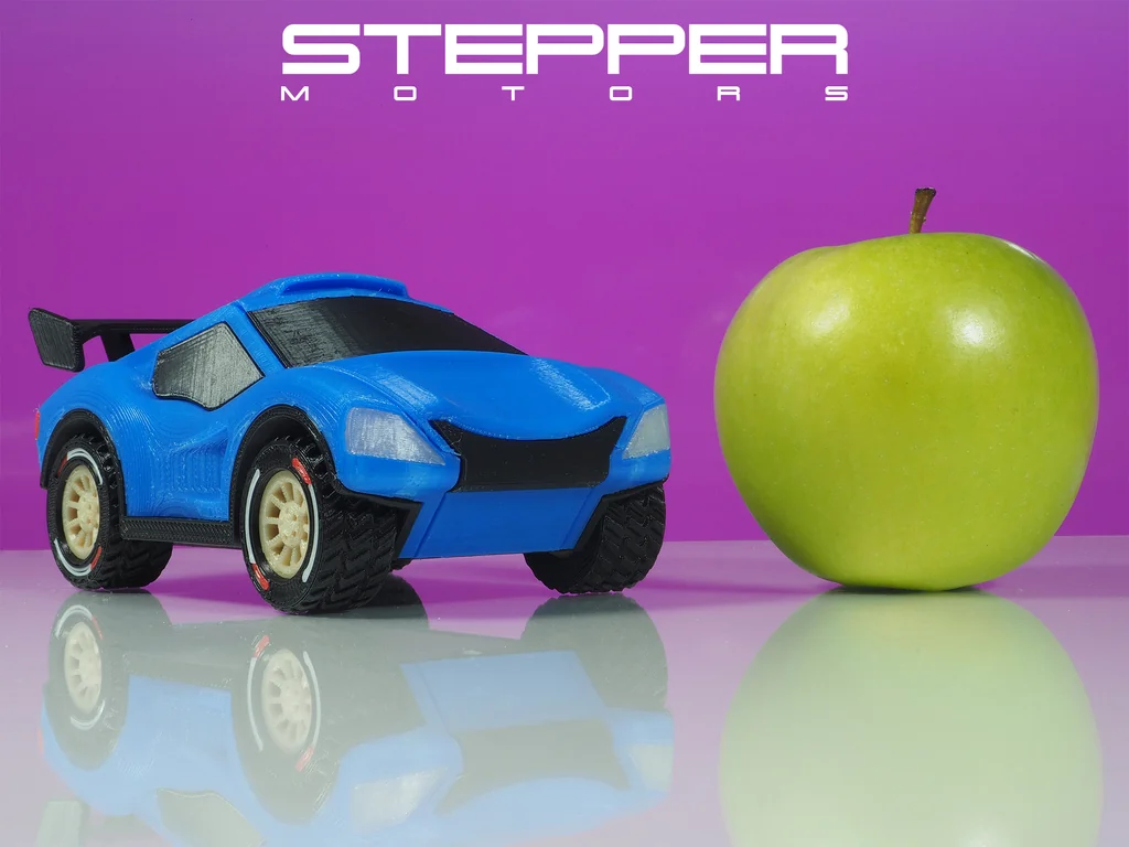 Модель раллийного автомобиля Дакар с моторами-степперами