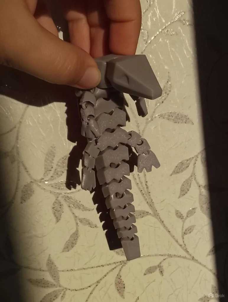 Артикулированный Кибер Геккон Дуо - Гибкий Ящер для Печати