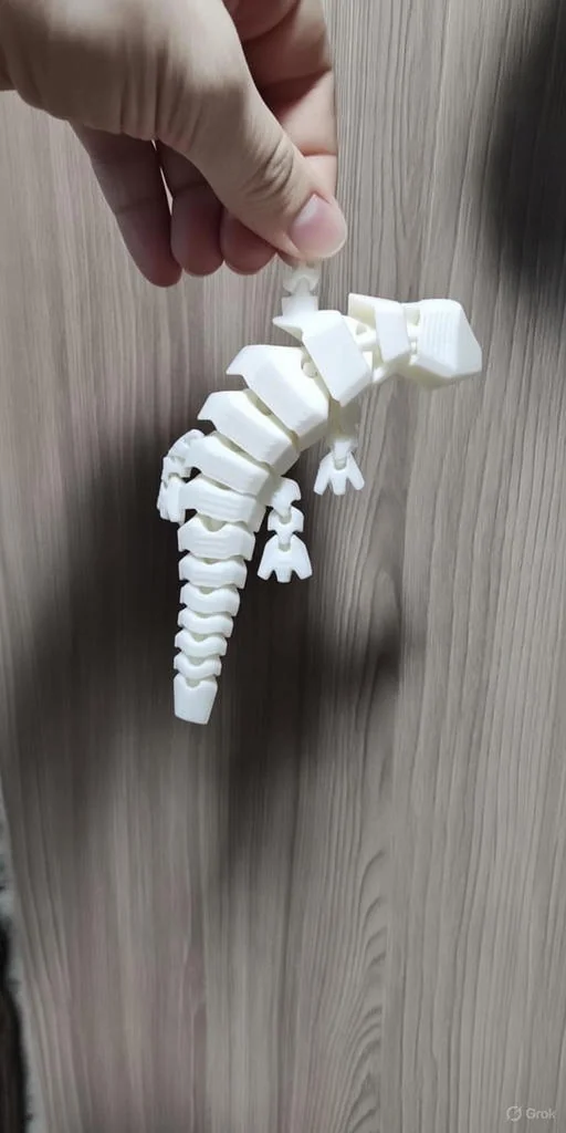 Артикулированный Кибер Геккон Дуо - Гибкий Ящер для Печати