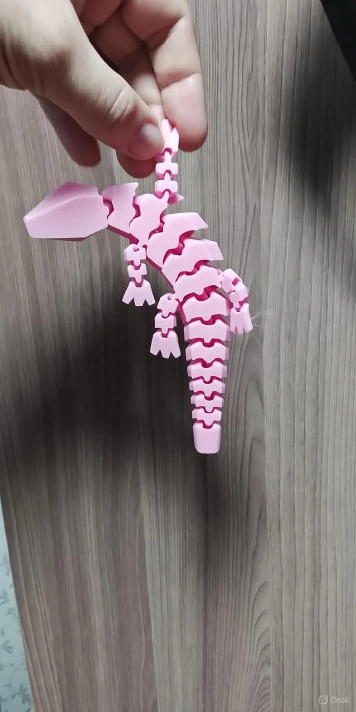 Артикулированный Кибер Геккон Дуо - Гибкий Ящер для Печати