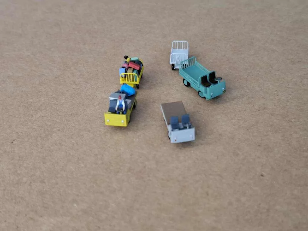 Электрический грузовик Balkancar EP с тележкой (1:160)