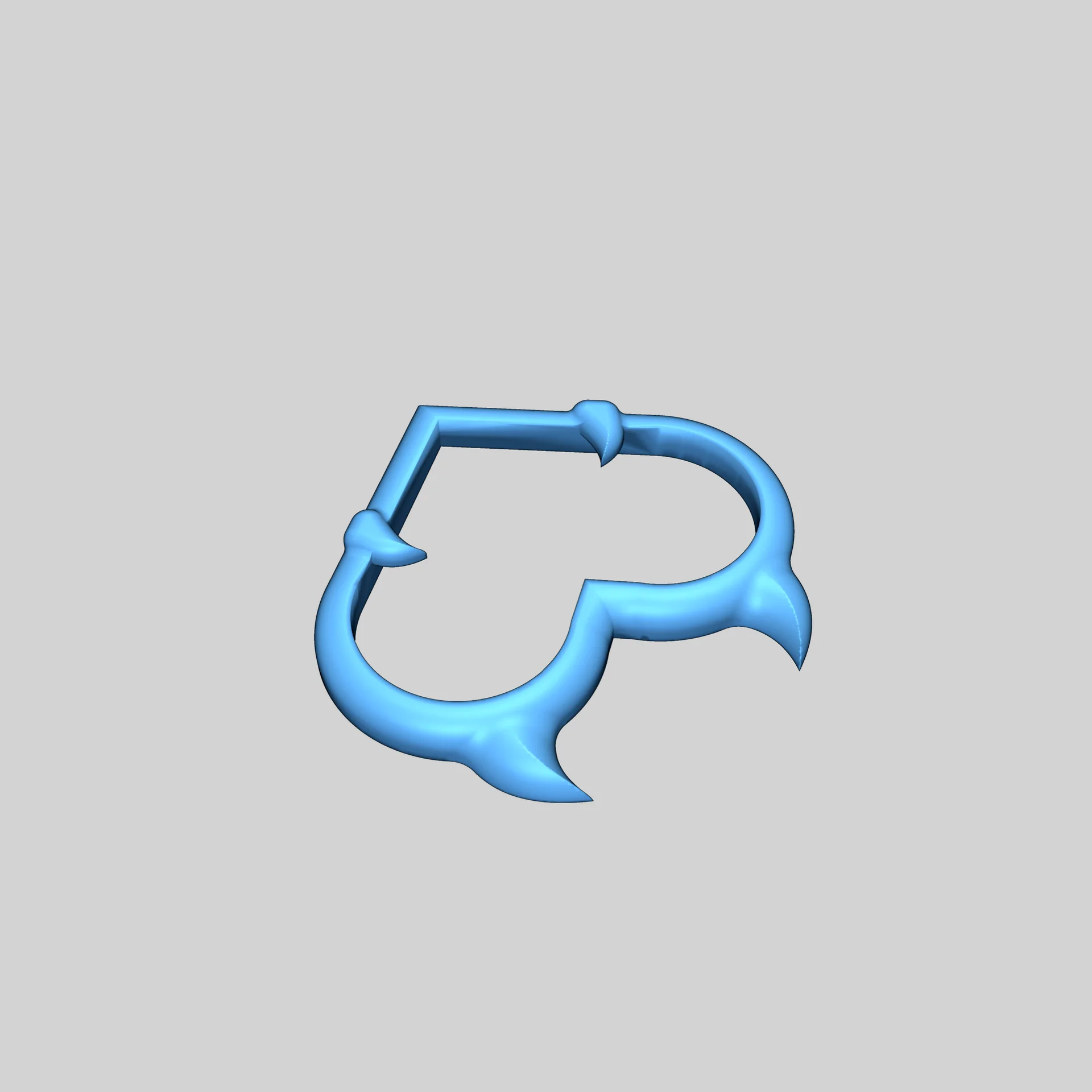 Модель Сердца с Дьявольскими Рогами