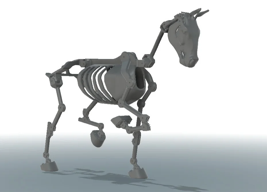 Артикулированный скелет лошади для мягкой игрушки