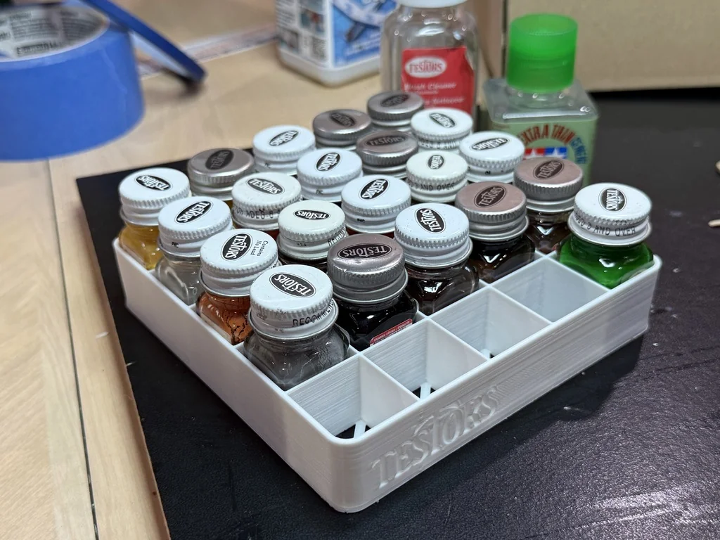 Подставка для красок Testors (быстрая печать)