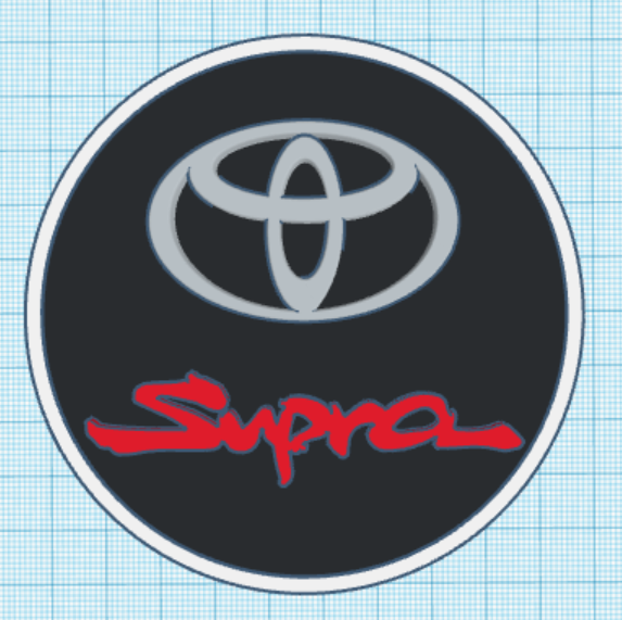 Декоративный логотип Toyota Supra