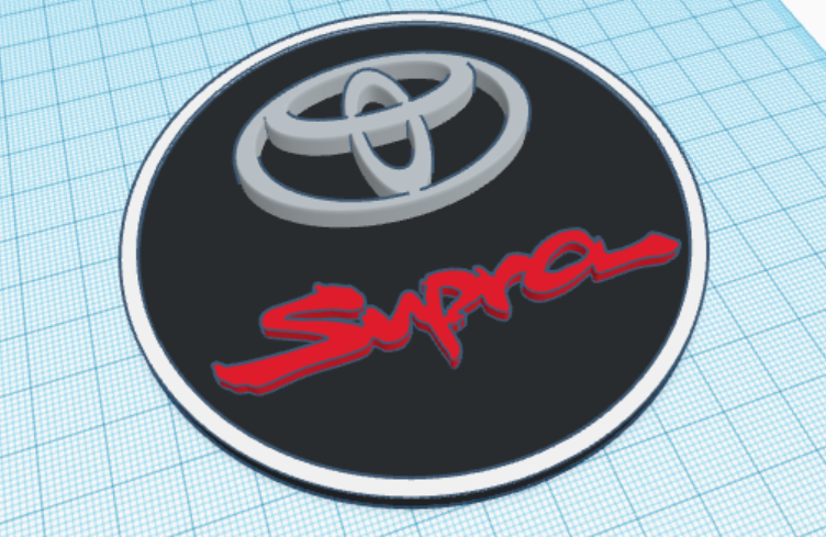 Декоративный логотип Toyota Supra