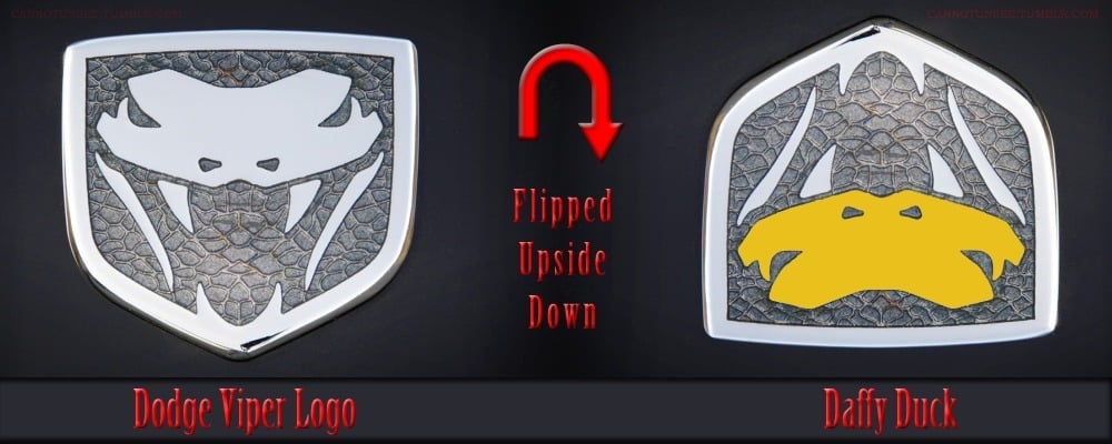 Трафарет логотипа Dodge Viper