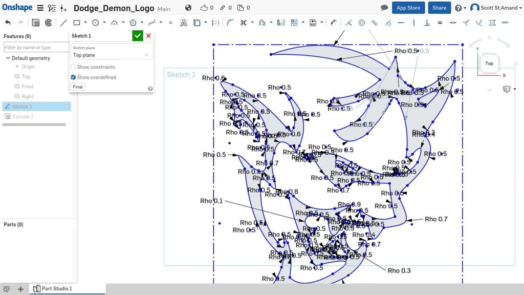 3D модель конусных дуг