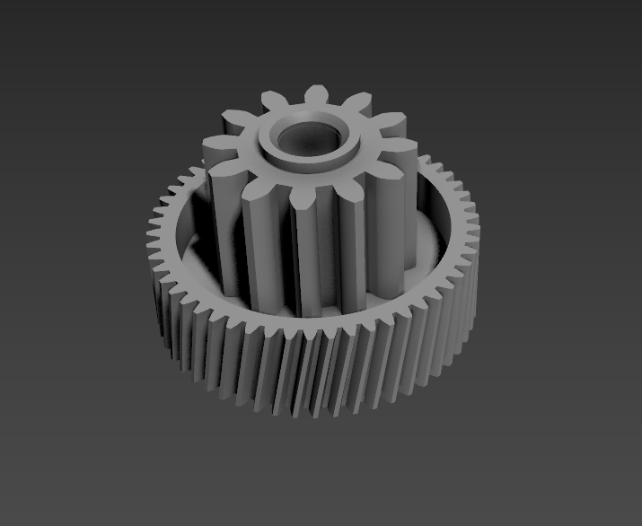 3D модель 3D-модель: Основна шестерня для м'ясорубки Moulinex HV1 - фото 3