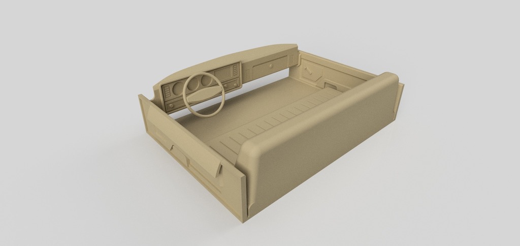 Интерьер грузовика Dodge 80-х