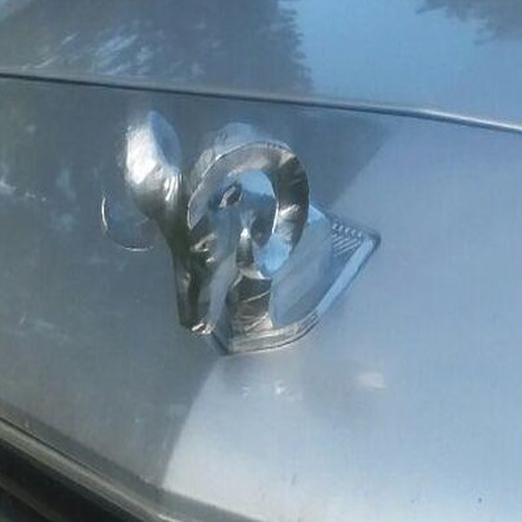 3D-модель радужного значка капота 70-х годов