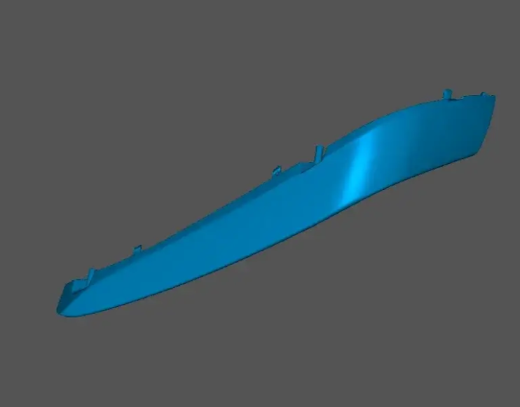 3D модель Mercedes W205 C63 fog lamp/air intake frame - фото 3