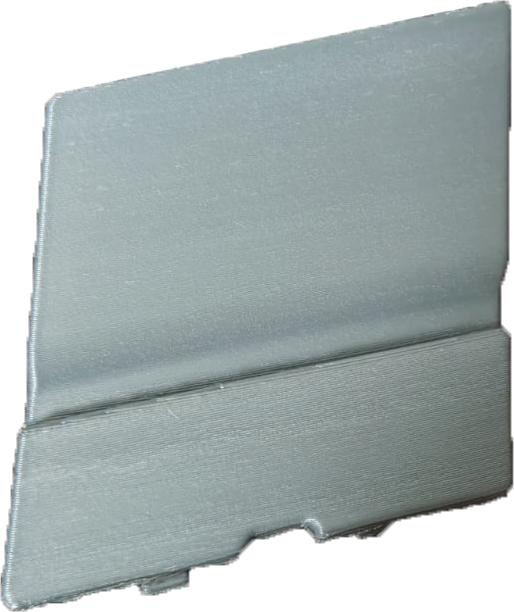 3D модель Накладка (заглушка) бампера Opel Vivaro - фото 2