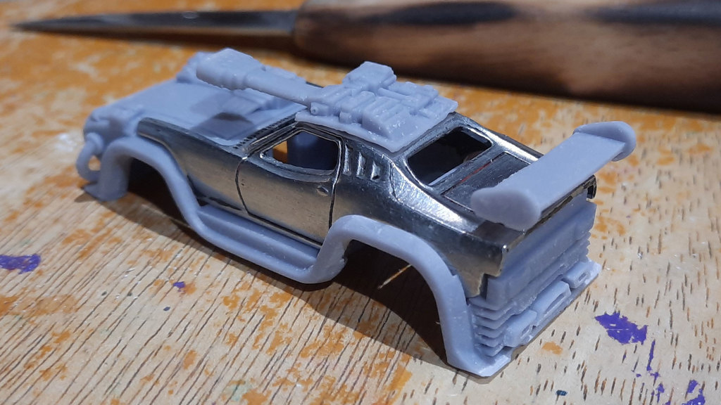 Киберпанковский конверсионный комплект для Dodger Rodger или Dodge Challenger Hotwheels 70-х