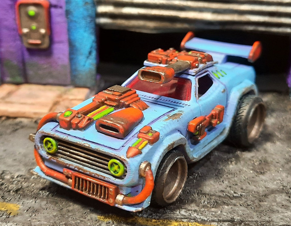 Киберпанковский конверсионный комплект для Dodger Rodger или Dodge Challenger Hotwheels 70-х