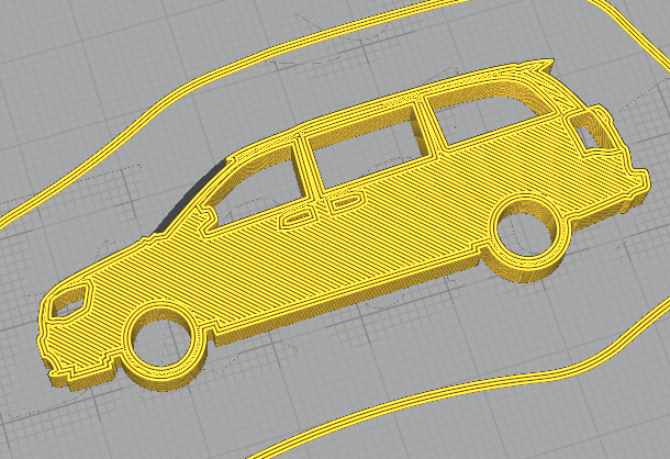 Боковой ключ-брелок для Dodge Grand Caravan