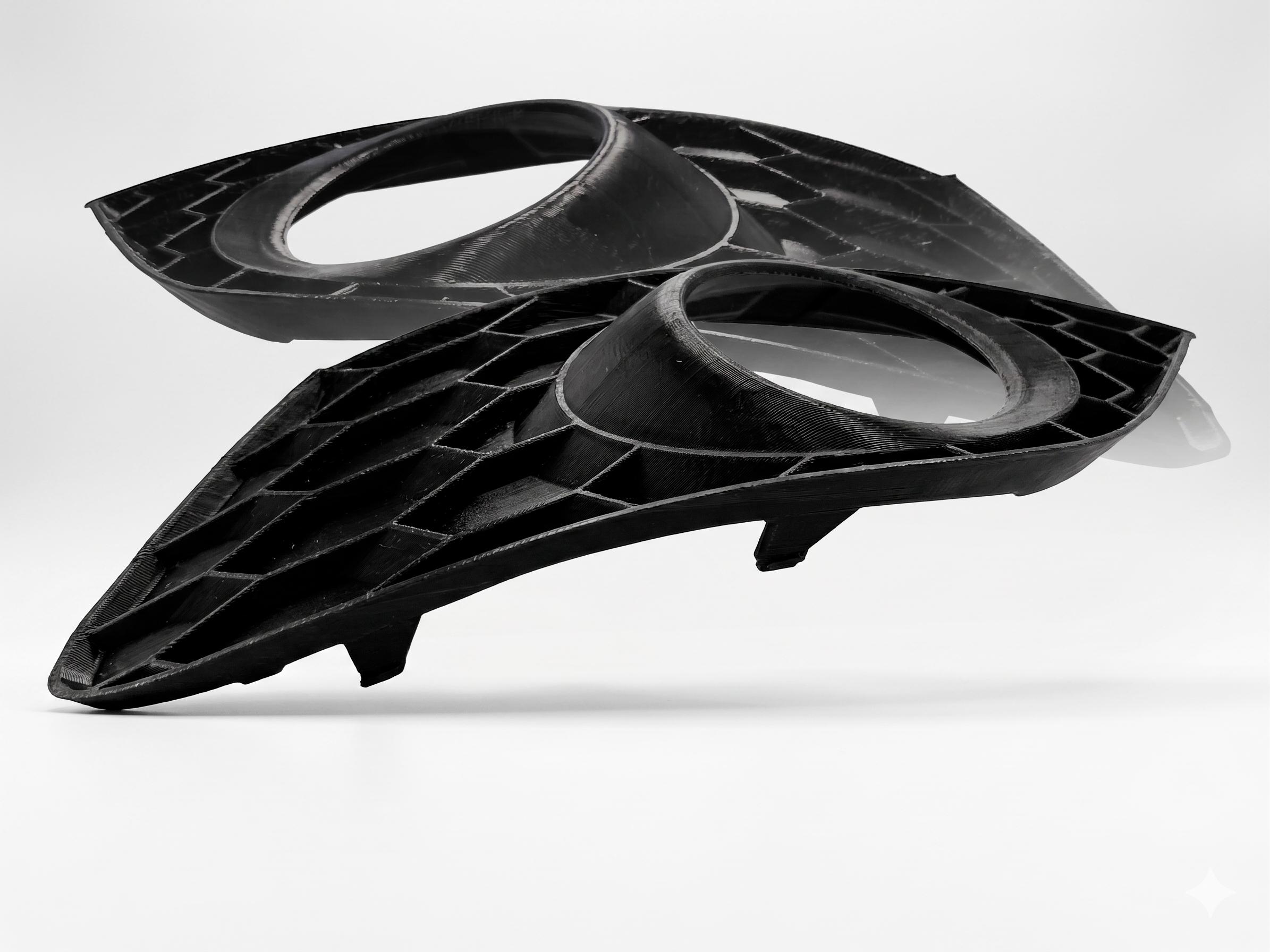 3D модель Элемент решетки переднего бампера (соты) Skoda Octavia VRS Mk2 (2009–2012) - фото 2