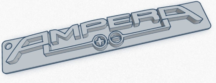 Ключ-брелок для Opel Ampera