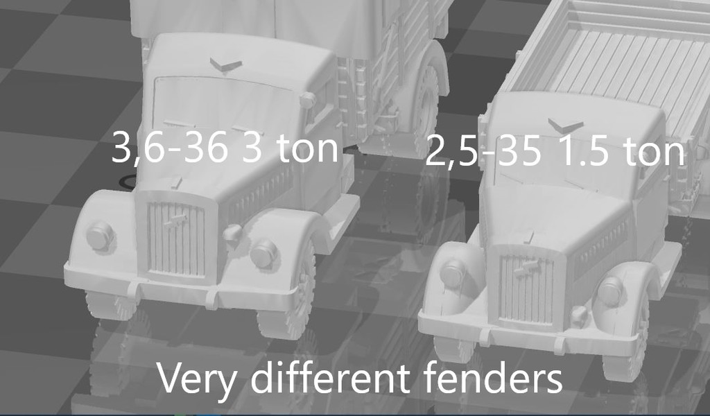 3D-модель Opel Blitz 2.5-35 1½ тонного легкого грузовика