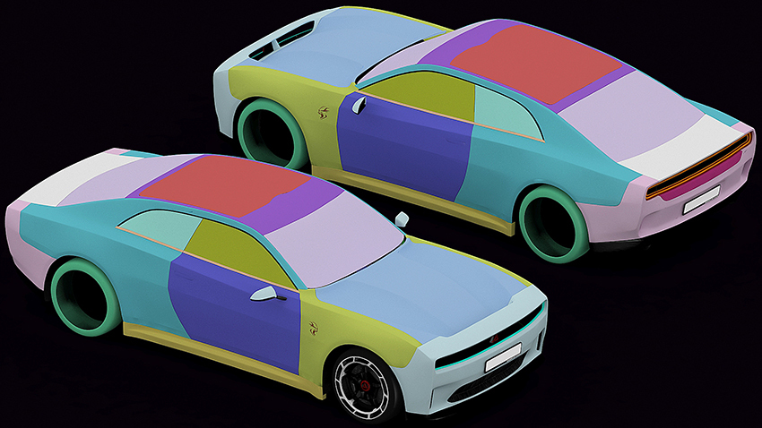 3D модель автомобиля для GTA SA