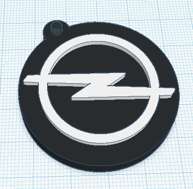 Простой брелок Opel для ключей от машины