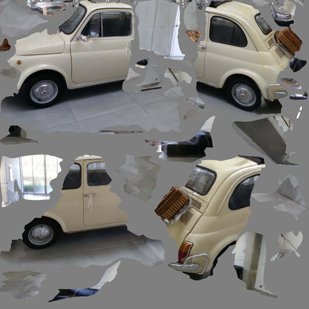 3D-модель Fiat 500 от 123D Catch