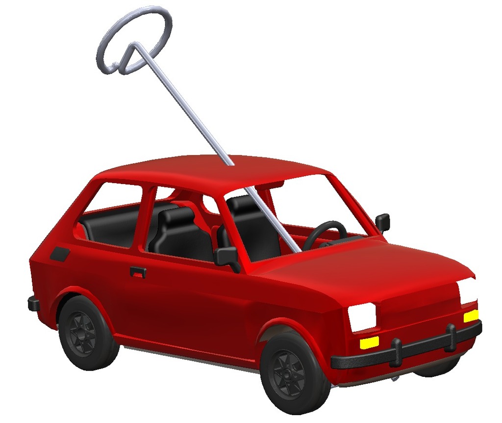3D модель автомобиля Fiat 126