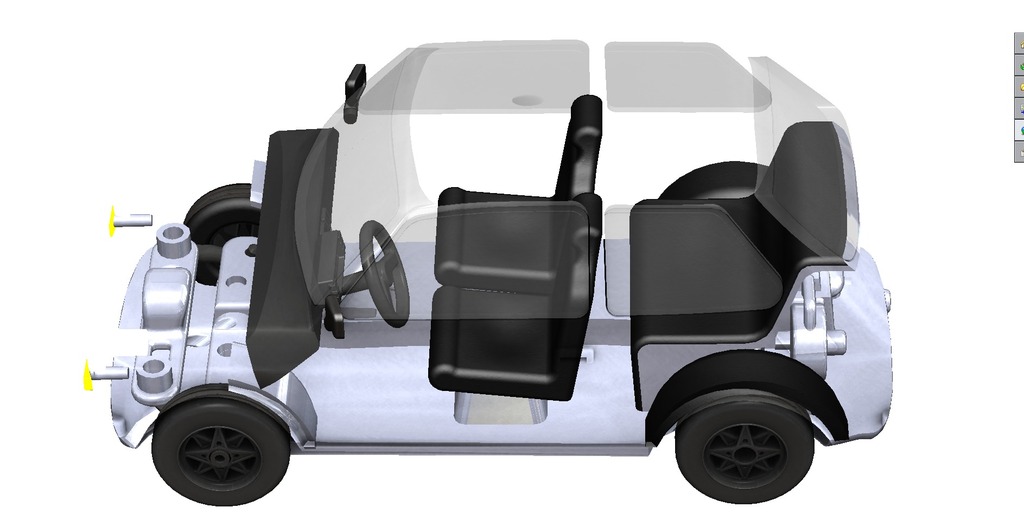 3D модель автомобиля Fiat 126