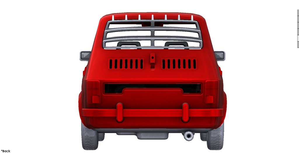 3D модель автомобиля Fiat 126