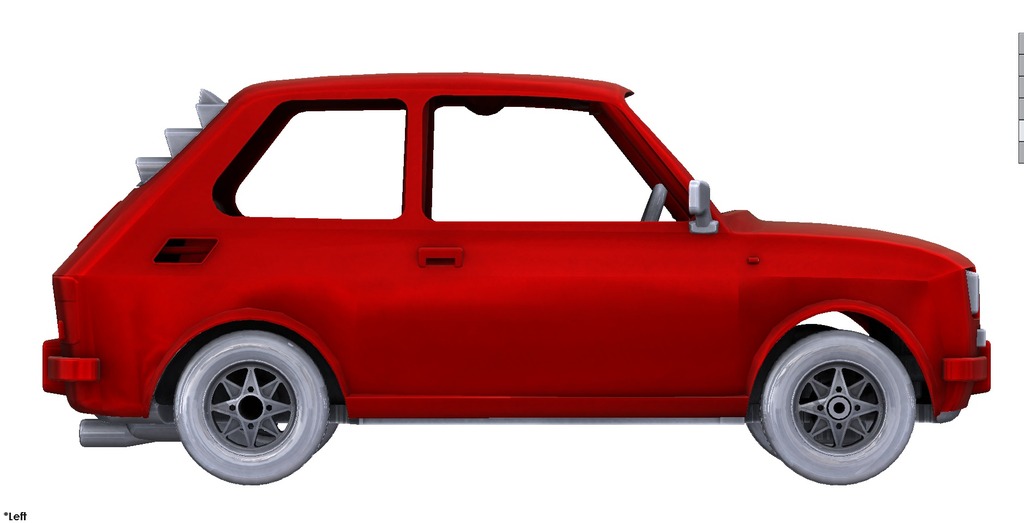 3D модель автомобиля Fiat 126