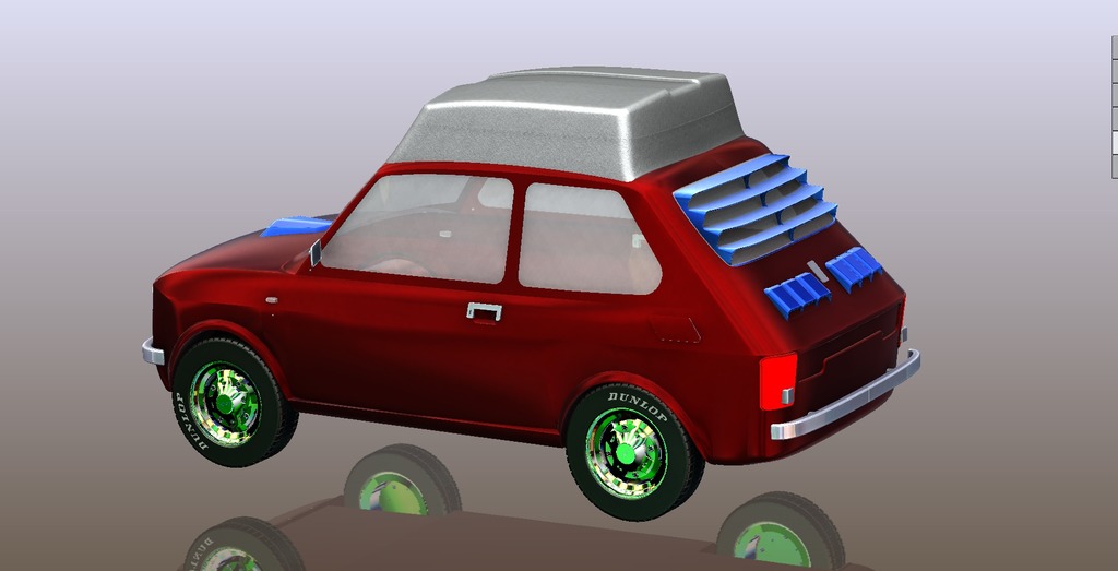 Спойлеры капота для двигателя с воздушным охлаждением Fiat 126