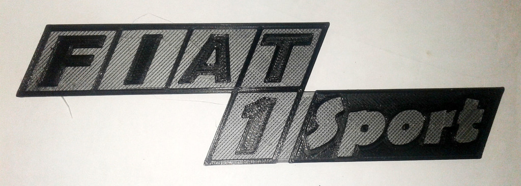 Эмблема Fiat 1 Sport