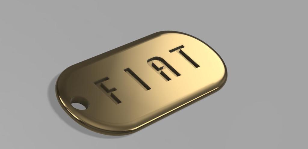 Ключница для автомобилей Fiat модели 2