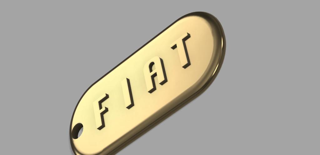 Ключница для автомобилей Fiat модели 2