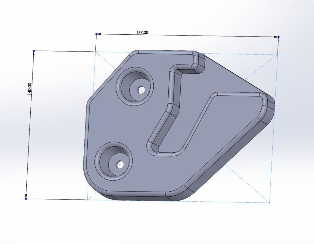 Модель 3D-крепления поднятого пола