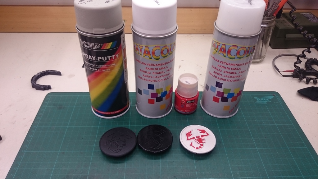 Крышка колеса в старом стиле Abarth