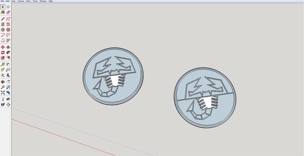 Крышка колеса в старом стиле Abarth